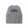 Patagonia Maglia Trekking P-6 Logo Responsabili-Tee Gravel Heather Uomo