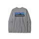 Patagonia Maglia Trekking P-6 Logo Responsabili-Tee Gravel Heather Uomo