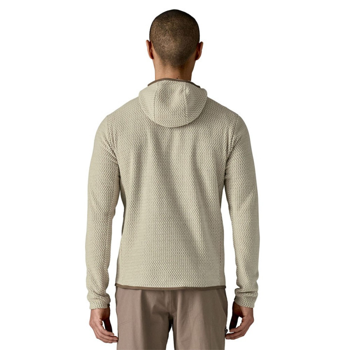 Patagonia Felpa In Pile R1 Air Full-Zip Hoody Pelican Uomo