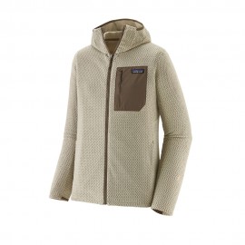 Patagonia Felpa In Pile R1 Air Full-Zip Hoody Pelican Uomo