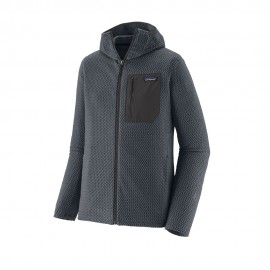 Patagonia Felpa In Pile R1 Air Full-Zip Hoody Smolder Blue Uomo