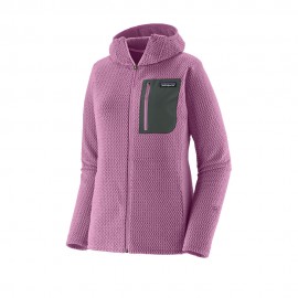 Patagonia Felpa In Pile R1 Air Full-Zip Hoody Brisk Purple Donna