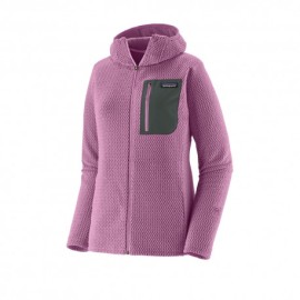 Patagonia Felpa In Pile R1 Air Full-Zip Hoody Brisk Purple Donna