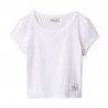 Calvin Klein T-Shirt Scollo Ampio Bianco Donna