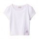 Calvin Klein T-Shirt Scollo Ampio Bianco Donna