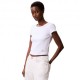 Calvin Klein T-Shirt Scollo Ampio Bianco Donna