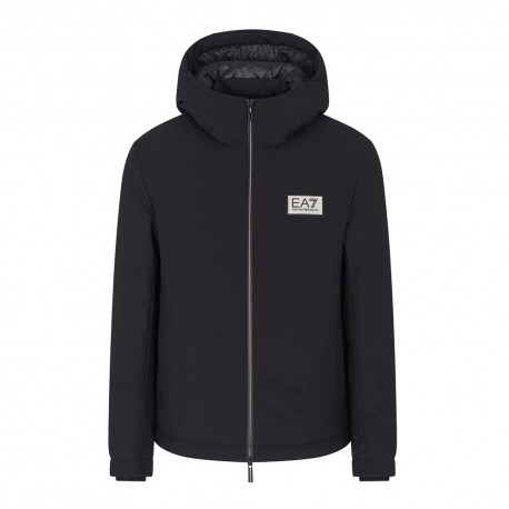 Ea7 Giacca Bomber Oro Label Nero Uomo