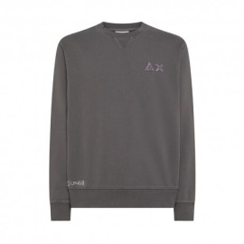 Sun 68 Felpa Girocollo Logo Grigio Uomo
