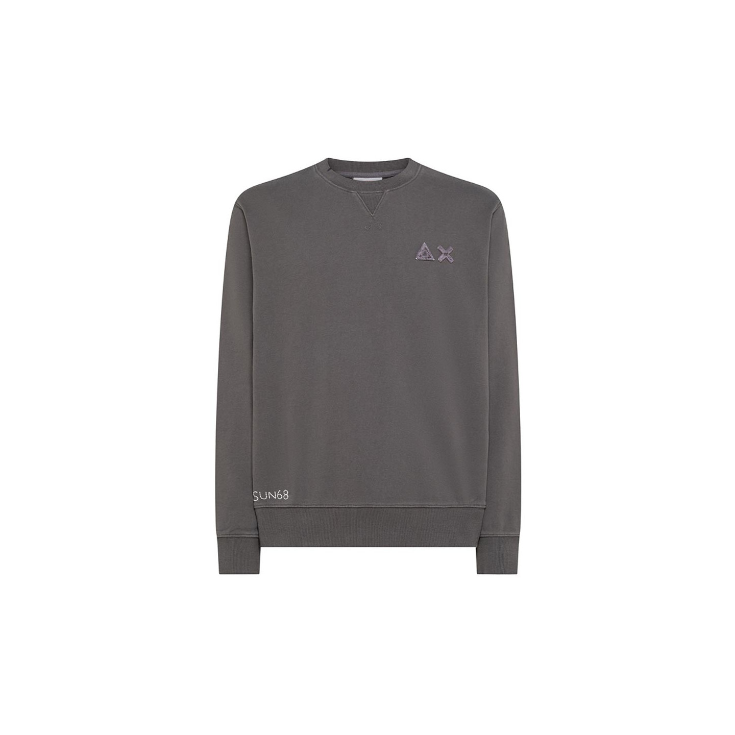 Sun68 Uomo Grigio - Felpa Vintage In Pile - Sweatshirts & Hoodies - L - Immagine 2