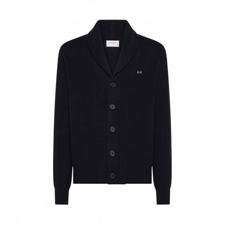 Sun 68 Maglia Maniche Lunghe Full Zip Blu Uomo