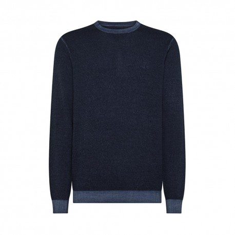 Sun 68 Maglia Maniche Lunghe Girocollo Blu Uomo