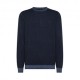 Sun 68 Maglia Maniche Lunghe Girocollo Blu Uomo