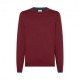 Sun 68 Maglia Maniche Lunghe Girocollo Doppio Collo Bordeaux Uomo