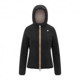 K-Way Giacca Lily Stretch Warm Double Revers Nero Beige Donna