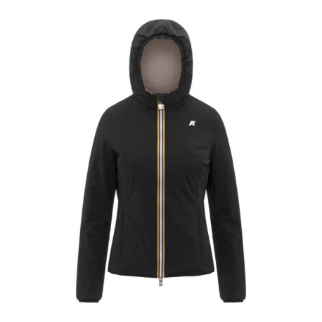 K-Way Giacca Lily Stretch Warm Double Revers Nero Beige Donna