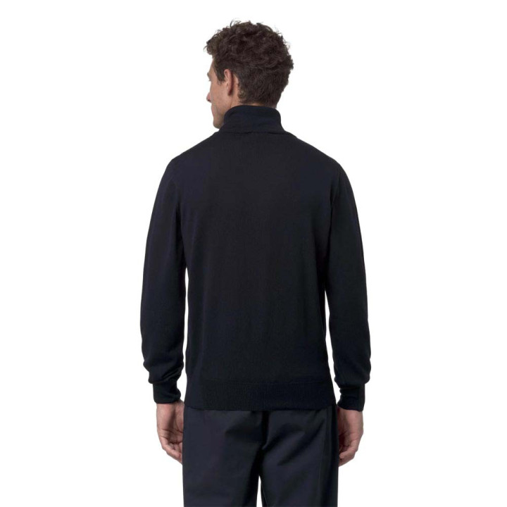 K-Way Maglia Maniche Lunghe Dolcevita Henry Blu Uomo