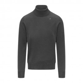 K-Way Maglia Maniche Lunghe Dolcevita Henry Grigio Uomo