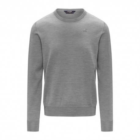 K-Way Maglia Maniche Lunghe Girocollo Sebastian Grigio Uomo