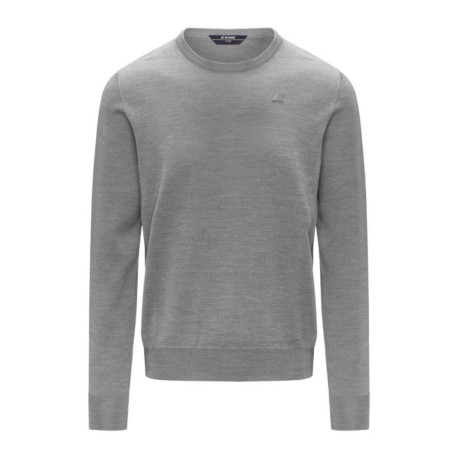 K-Way Maglia Maniche Lunghe Girocollo Sebastian Grigio Uomo