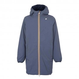 K-Way Parka Jacob St Warm Double Revers Blu Blu Uomo