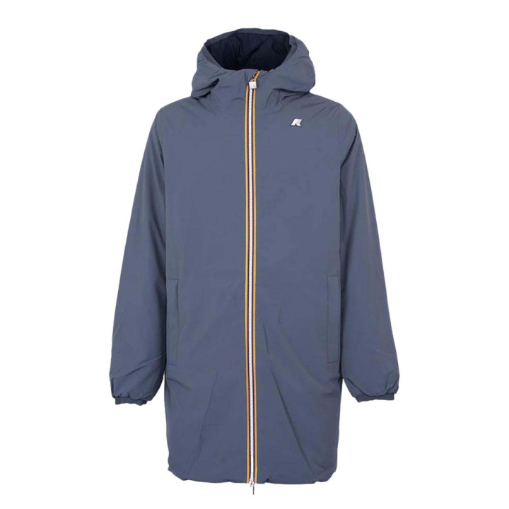 K-Way Parka Jacob St Warm Double Revers Blu Blu Uomo