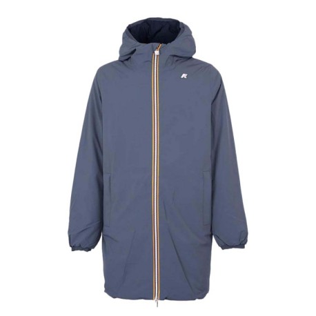 K-Way Parka Jacob St Warm Double Revers Blu Blu Uomo