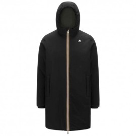 K-Way Parka Jacob St Warm Double Revers Nero Verde Uomo