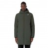 K-Way Parka Jacob St Warm Double Revers Nero Verde Uomo
