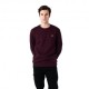 Lyle & Scott Felpa Girocollo Bordeaux Uomo