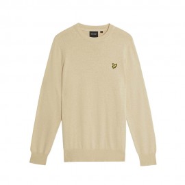 Lyle & Scott Maglia Maniche Lunghe Girocollo Beige Uomo