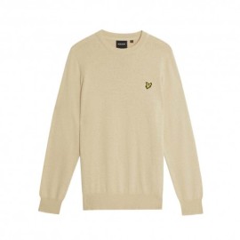Lyle & Scott Maglia Maniche Lunghe Girocollo Beige Uomo