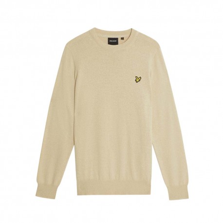 Lyle & Scott Maglia Maniche Lunghe Girocollo Beige Uomo