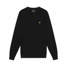 Lyle & Scott Maglia Maniche Lunghe Girocollo Nero Uomo
