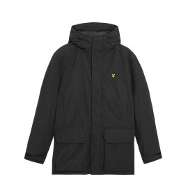 Lyle & Scott Parka Logo Nero Uomo