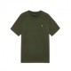 Lyle & Scott T-Shirt Logo Mm Verde Uomo
