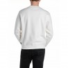 Replay Felpa Girocollo Logo Bianco  Uomo