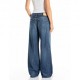 Replay Jeans Baggy Fit Narja Blu Scuro  Donna
