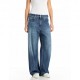 Replay Jeans Baggy Fit Narja Blu Scuro  Donna