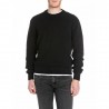 Replay Maglia Maniche Lunghe Coste Girocollo Nero Uomo