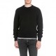 Replay Maglia Maniche Lunghe Coste Girocollo Nero Uomo