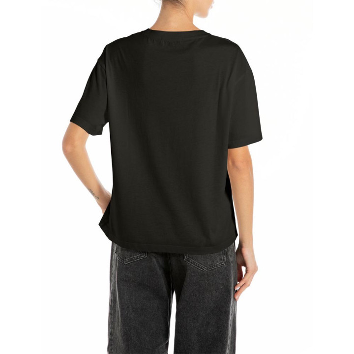 Replay T-Shirt Logo Nero Donna