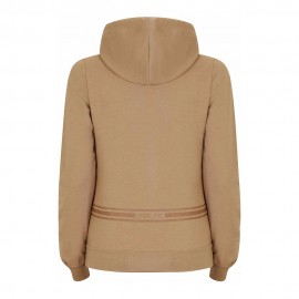 Get Fit Felpa Con Cerniera Con Cappuccio Avorio Donna
