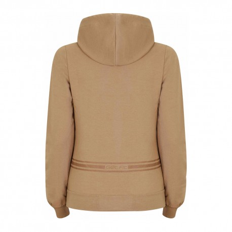 Get Fit Felpa Con Cerniera Con Cappuccio Avorio Donna