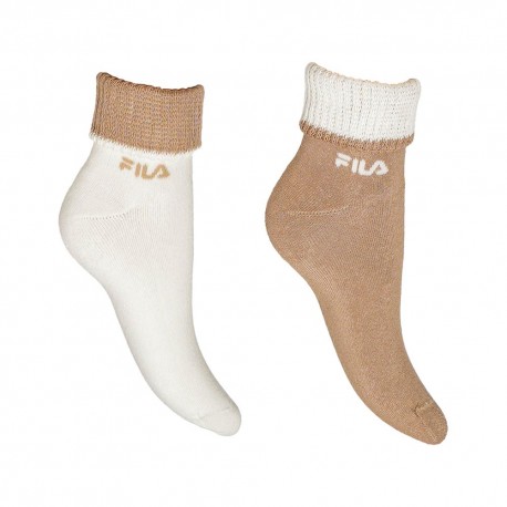 Fila Calza Lifestyle 2 Pack Brown Donna