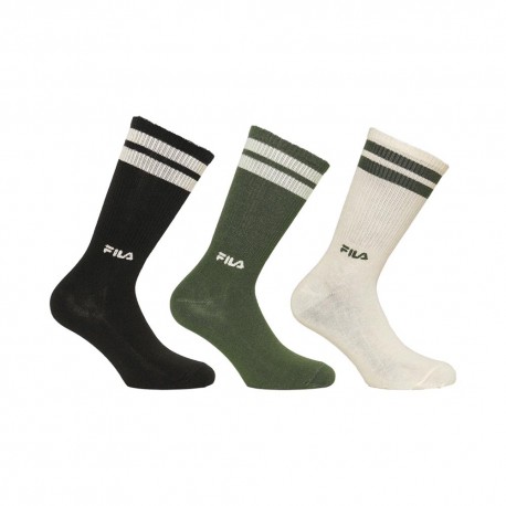 Fila Calza Alta Lifestyle Tris Pack Multi Uomo