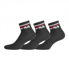 Fila Calza Quarter Tris Pack Nero Uomo
