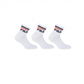 Fila Calza Quarter Tris Pack Bianco Uomo