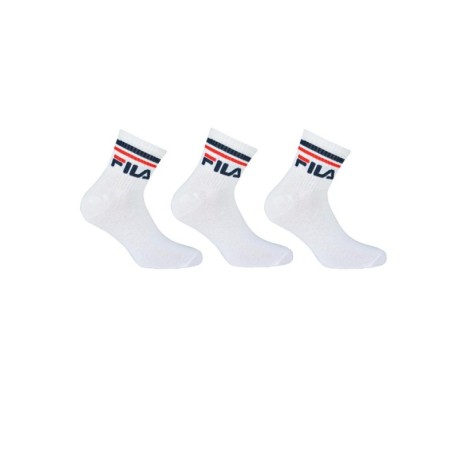 Fila Calza Quarter Tris Pack Bianco Uomo