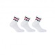 Fila Calza Quarter Tris Pack Bianco Uomo