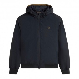 Fred Perry Giacca Hoodedu Brentham Nero Uomo